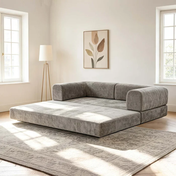 Sofá Cama Espuma Natural-beige Nube Beige en Beige - Sillones y sofás, Uruguay | Divino, vista 4