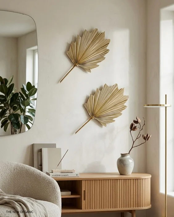 Hoja Modelo Palma en Madera natural - Decoración de pared, Uruguay | Indrana, vista 6