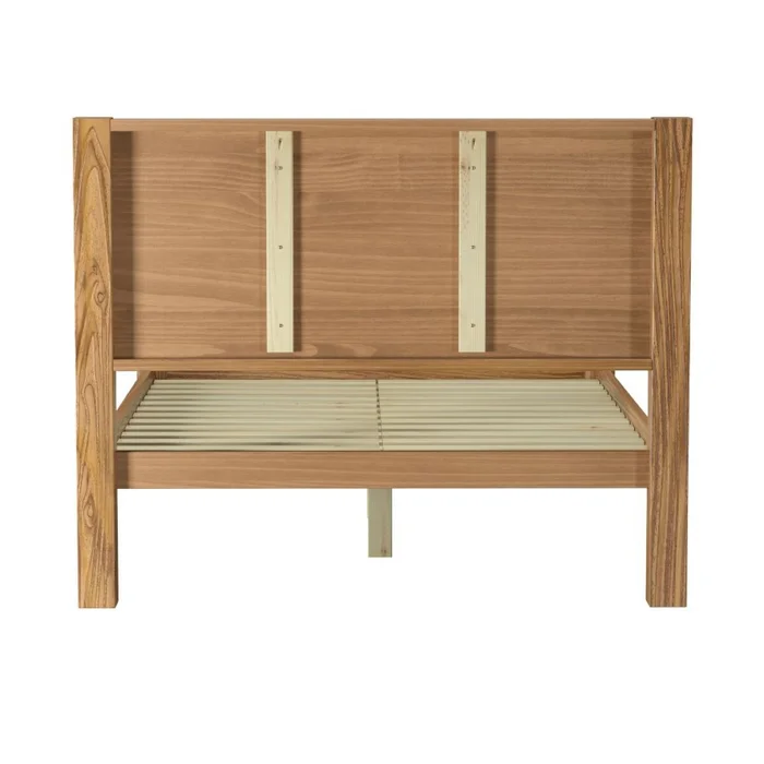 Cama Queen Linea El Dorado en Madera natural - Dormitorio, Uruguay | La Cueva Muebles, vista 4