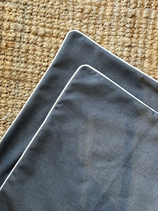 Funda Lino Kanvas Petrol - Textiles, Uruguay | Decilo con Alma, vista 3