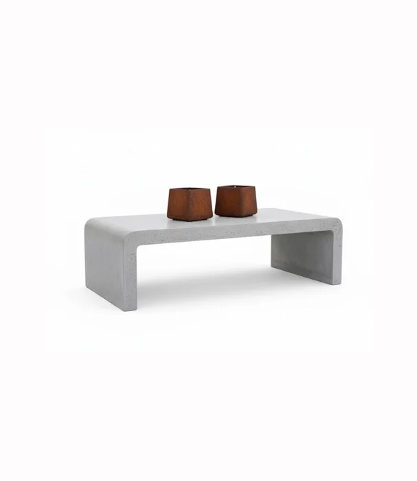 MESA LIVING RODAS CEMENTO AVOLA en Gris - Muebles para el exterior, Uruguay | Más Infinito Casa