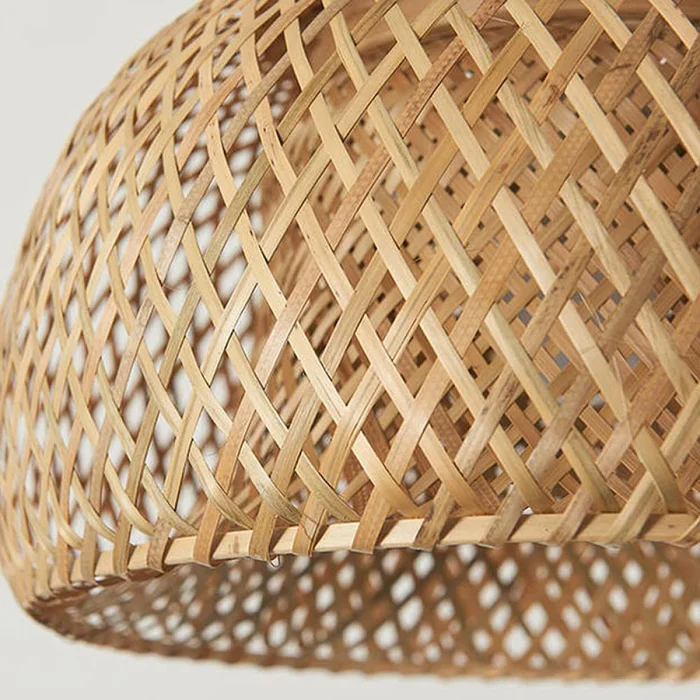 Luminaria Colgante Bamboo Ø 30cm en Marrón - Lámparas colgantes, Uruguay | Serlux, vista 4