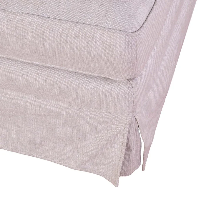 Puff Tela-y-madera Natural-beige Charlie Natural en Madera natural - Sillones y sofás, Uruguay | Divino, vista 5