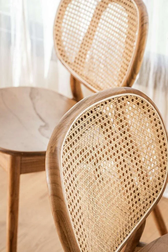 SILLA VILA - OLMO MIEL en Amarillo - Sillas, Uruguay | La Iberica, vista 2