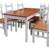 Juego De Comedor 6 Sillas Pino Tratado Blanco Nogal Mexicana en Blanco - Butacas, banquetas y puffs, Uruguay | Soy Hogar, vista 8 de 10