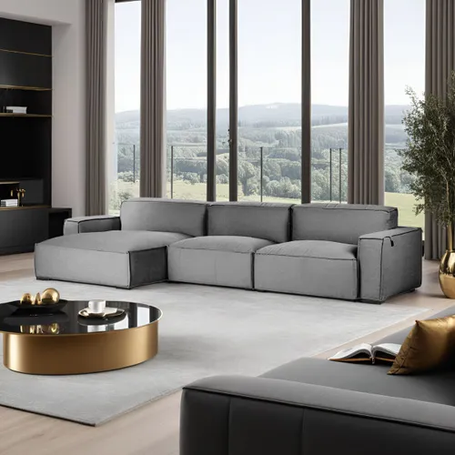 Sofá modular URBAN GRIS IZQUIERDO - Sillones y sofás, Uruguay | Viasono