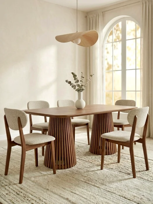 MESA MIAMI RECTANGULAR 2m x 1m en Madera natural - Muebles, Uruguay | Indrana