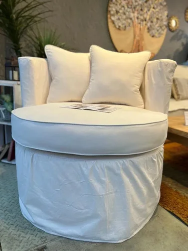 Butaca Ozark Genova 1 Cuerpo Tela Diseño Moderno A Elección A Eleccion en Blanco - Sillones y sofás, Uruguay | Ozark Home, vista 8