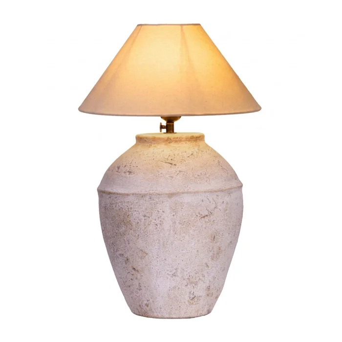Lámpara De Mesa Vase I Ceramica Natural-beige Beige en Beige - Lámparas de mesa, Uruguay | Divino, vista 2