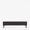 Mueble TV Lenon 200 x 57 cm de madera maciza y - chapa de roble negro en Negro - Muebles para TV, Uruguay | Kavehome, vista 7 de 8