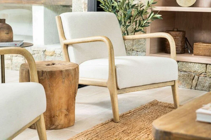 BUTACA HAMPTONS - FRESNO Y LINO en Blanco - Butacas, banquetas y puffs, Uruguay | La Iberica, vista 15