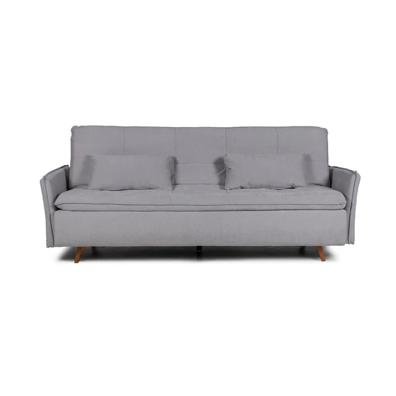 Sofá Cama Maira - C/Brazos - Tela Microfibra - 10286 (Gris) en Gris - Sillones y sofás, Uruguay | Nyr, vista 4