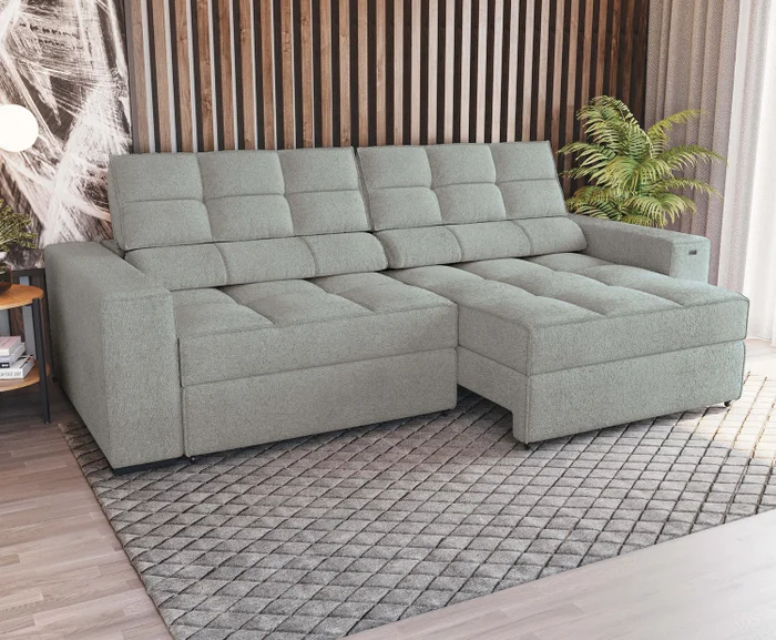 SOFA DELUXE 2.70CM RETRACTIL RECLINABLE 6 POSICIONES - Sillones y sofás, Uruguay | Balton, vista 2