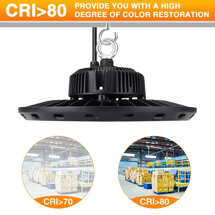 Campana LED UFO 100W Luz Fría en Negro - Lámparas colgantes, Uruguay | Serlux, vista 3