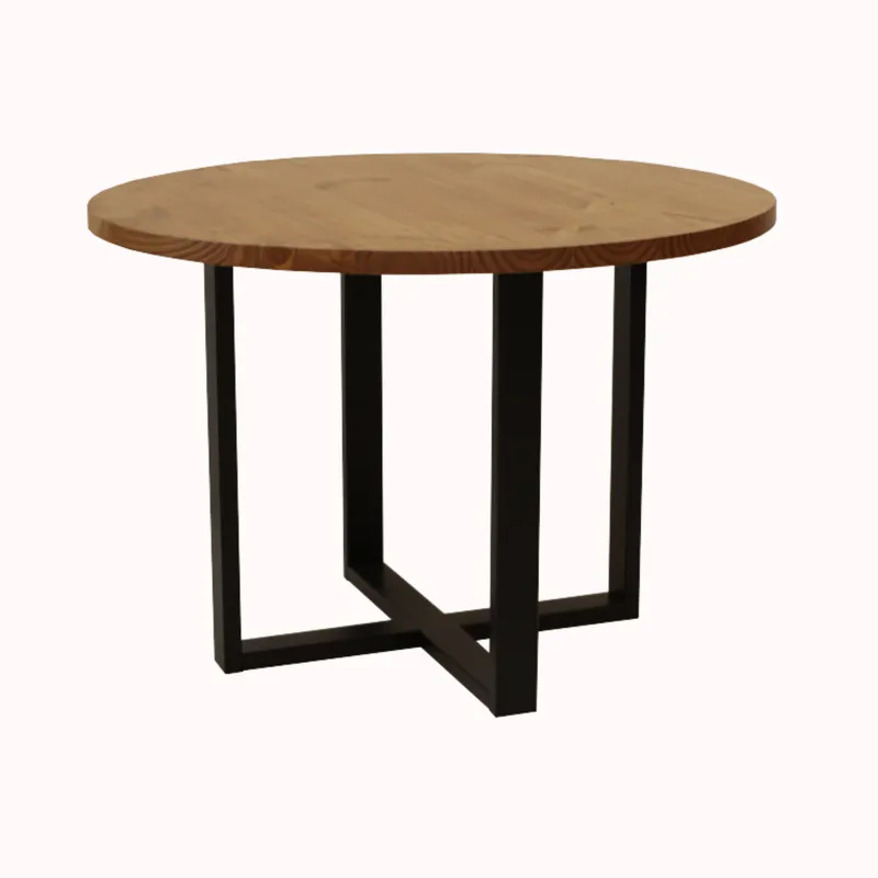 MESA COMEDOR YORK REDONDA en Madera natural - Mesas de comedor, Uruguay | Forum Design