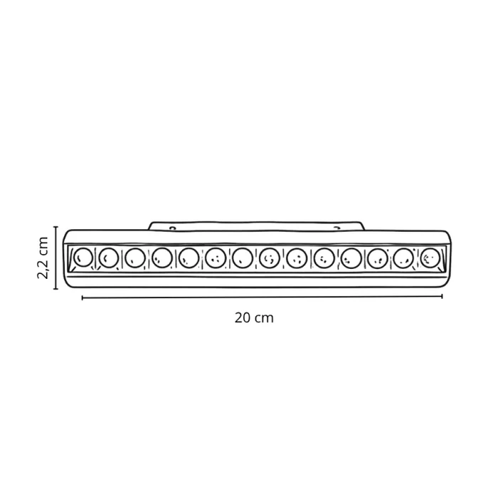 Spot Lineal Magnético G2 12W 2700K Blanco en Blanco - Lámparas colgantes, Uruguay | Serlux, vista 5