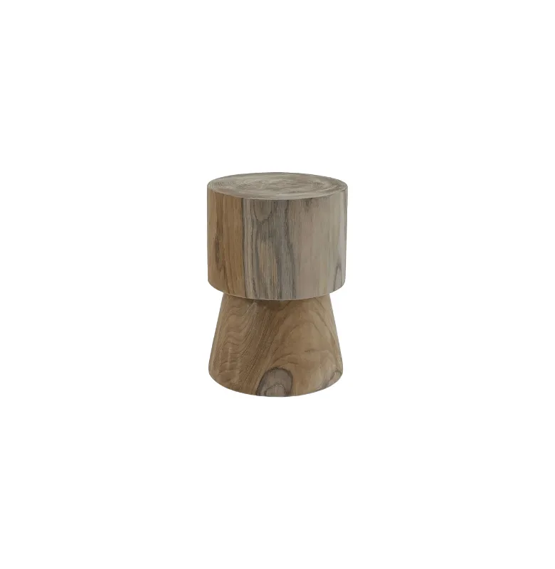 STOOL MANANTIALES RAIZ TEKA en Madera natural - Butacas, banquetas y puffs, Uruguay | Masinfinito Casa