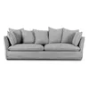 Sofá 4 Cuerpos Tela-premium Gris Bahama en Gris - Sillones y sofás, Uruguay | Divino, vista 1 de 5