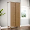 Placard 2 Puertas Mdf-y-madera Marron Adaku 2.0 en CASTAÑO/BLANCO - Roperos y placares, Uruguay | Divino, vista 3 de 4