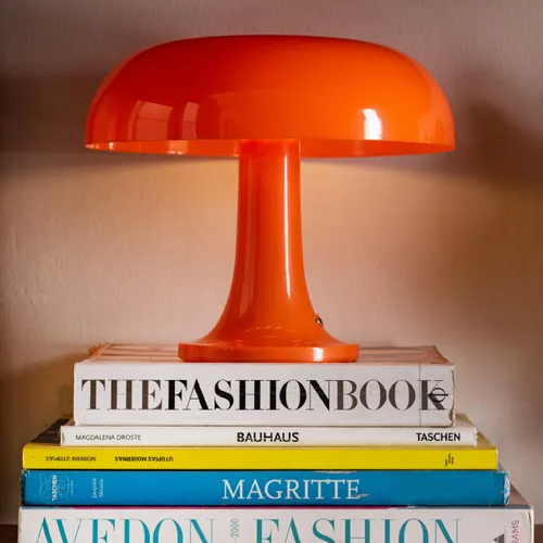 Lampara de mesa inalámbrica retro Mushroom - naranja en Naranja - Lámparas de mesa, Uruguay | Buho Store