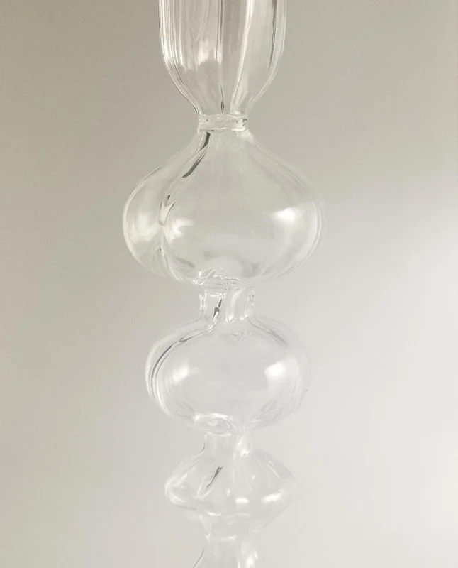 CANDELABRO CRISTAL TRANSPARENTE en Multicolor - Velas y Portavelas, Uruguay | Zara Home, vista 4
