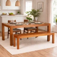 Mesa de Comedor Rinno 1,80mt en Marrón - Mesas de comedor, Uruguay | Casa Brava, vista 4