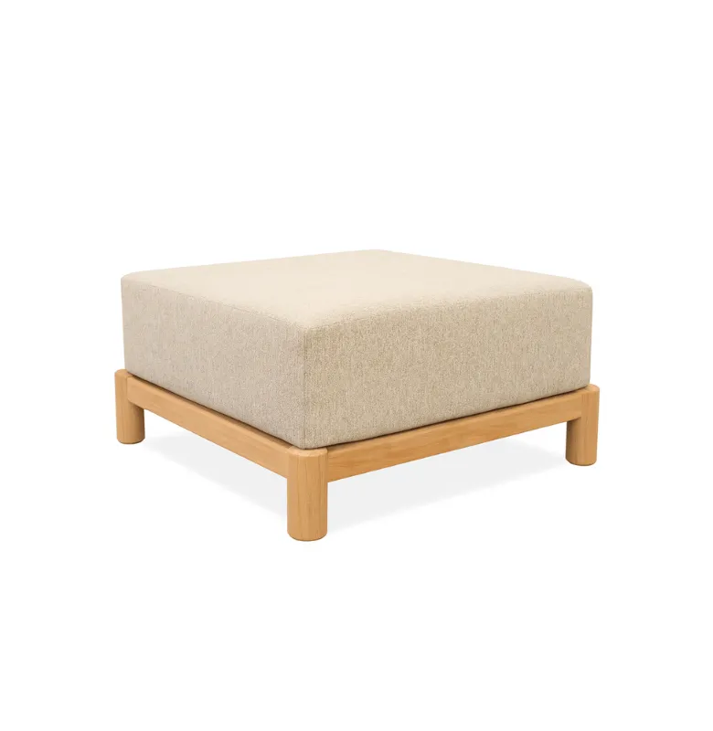 PUFF LARA OUTDOOR TEKA CON ALMOHADÓN 87X89 en Beige - Muebles para el exterior, Uruguay | Masinfinito Casa