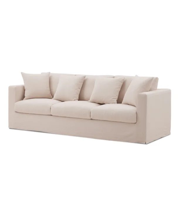 SOFÁ NEW MANANTIALES 240 LINO en Blanco - Sillones y sofás, Uruguay | Masinfinito Casa