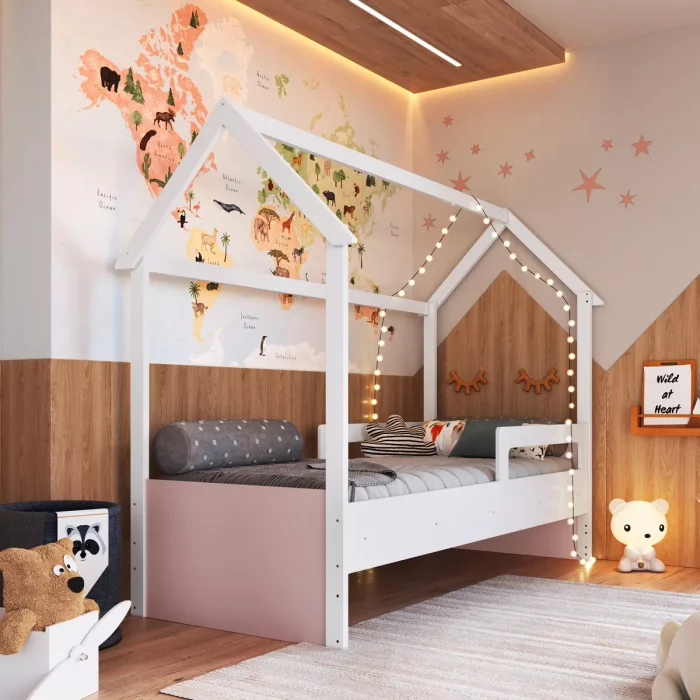 Cama Siena – Rosado en Rosa - Dormitorio, Uruguay | RM Muebles y Deco, vista 3