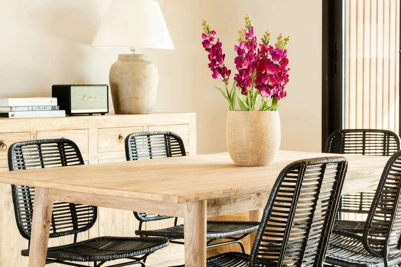 MESA COMEDOR NORDICA - OLMO NATURAL - 1.50 X 0.90 MTS en Madera natural - Mesas de comedor, Uruguay | La Iberica, vista 17