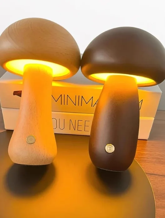 Lámpara de mesa SETA grande en Madera natural - Lámparas de mesa, Uruguay | Simple Deco, vista 2