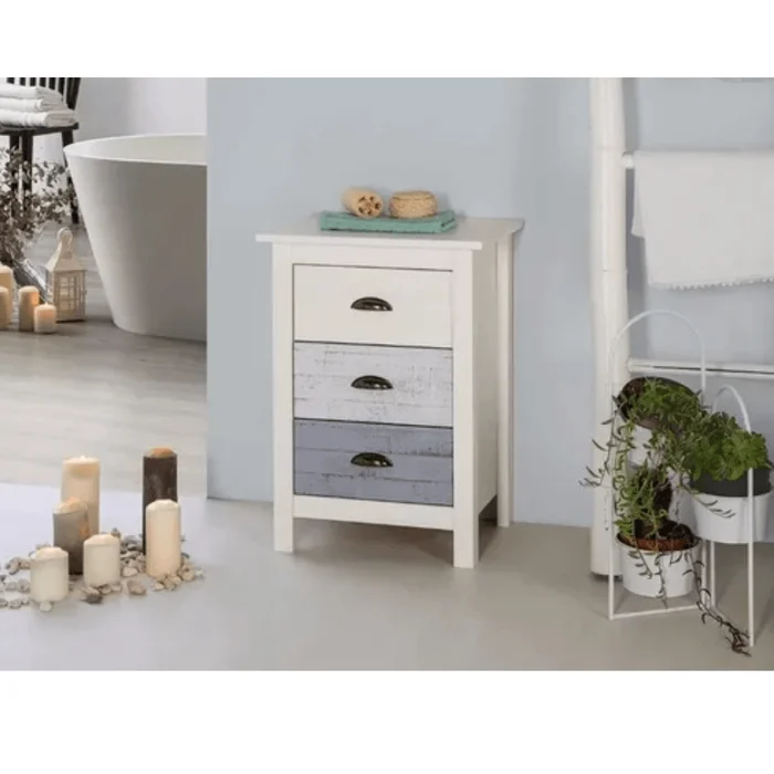 Mesa De Luz Vintage Madera Maciza - Mesas de luz, Uruguay | Nario Hogar, vista 2