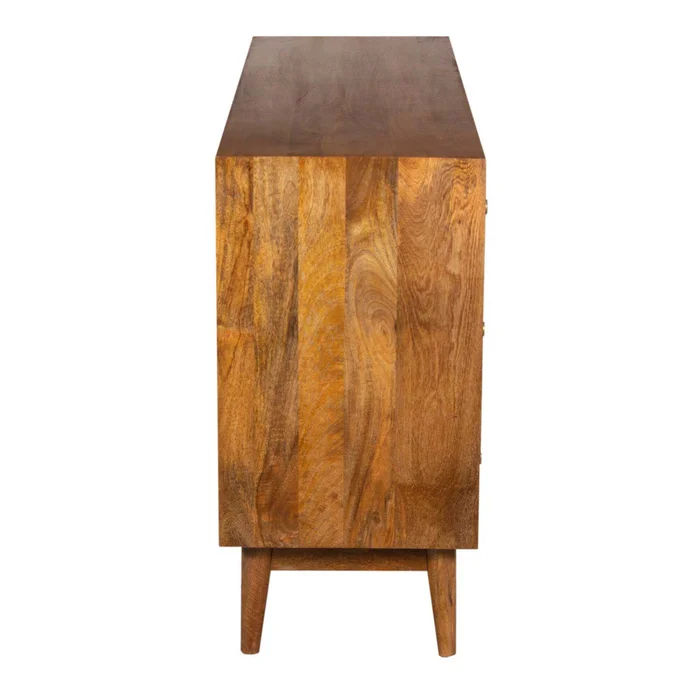 Comoda 6 Cajones Madera-de-mango Marron Parker en Marrón - Cómodas, Uruguay | Divino, vista 6