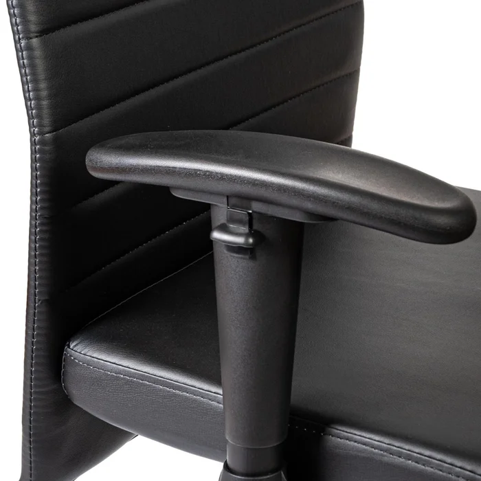 Asiento De Oficina Pu-y-metal Negro Hy-537 en Negro - Sillas de escritorio, Uruguay | Divino, vista 8
