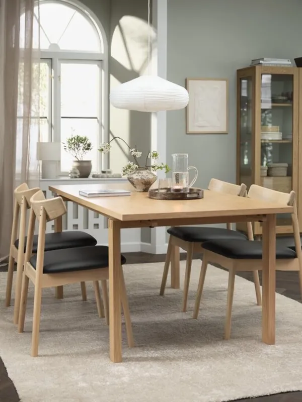Mesa de comedor MEJLSKOV 90x180 roble natural en Madera natural - Mesas de comedor, Uruguay | JYSK