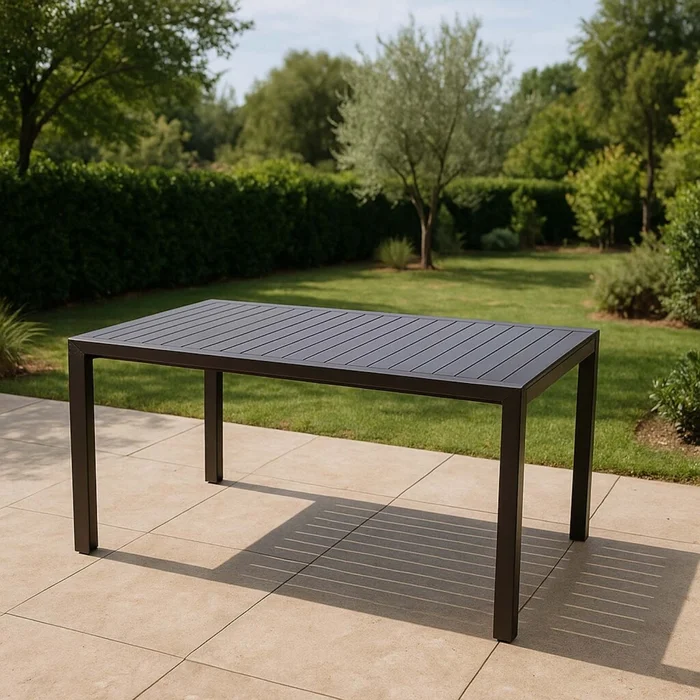 Mesa Exten Aluminio Gris Tenerife en Gris - Muebles para el exterior, Uruguay | Divino
