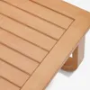 Mesa de centro exterior Sacaleta de madera maciza de eucalipto 100 x 60 cm FSC 100% en Madera natural - Mesas de living, Uruguay | Kavehome, vista 5 de 6