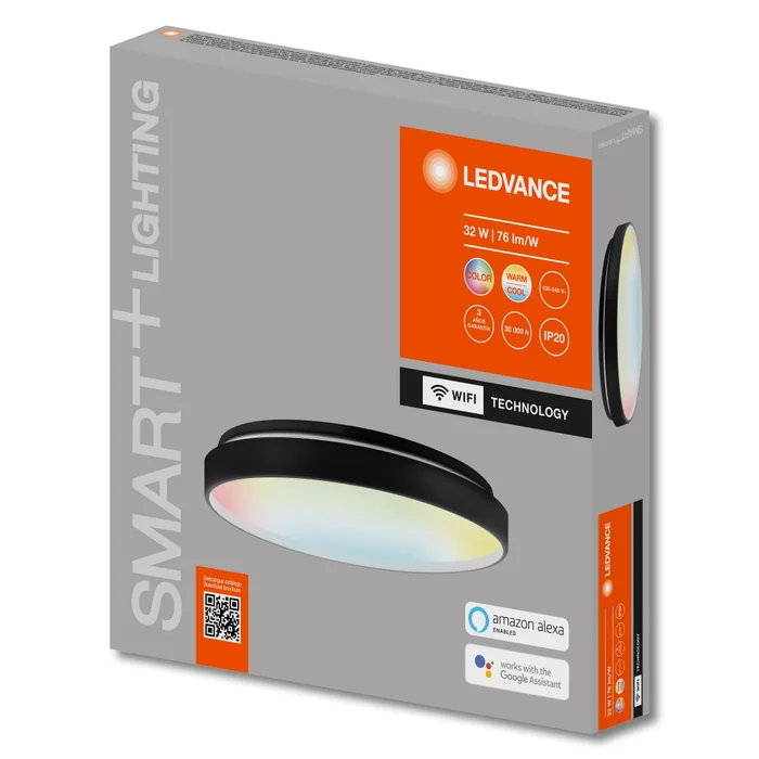 Panel LED LEDVANCE OSRAM Deco Smart Negro De Adosar 32W RGB en Blanco - Lámparas colgantes, Uruguay | Serlux, vista 2