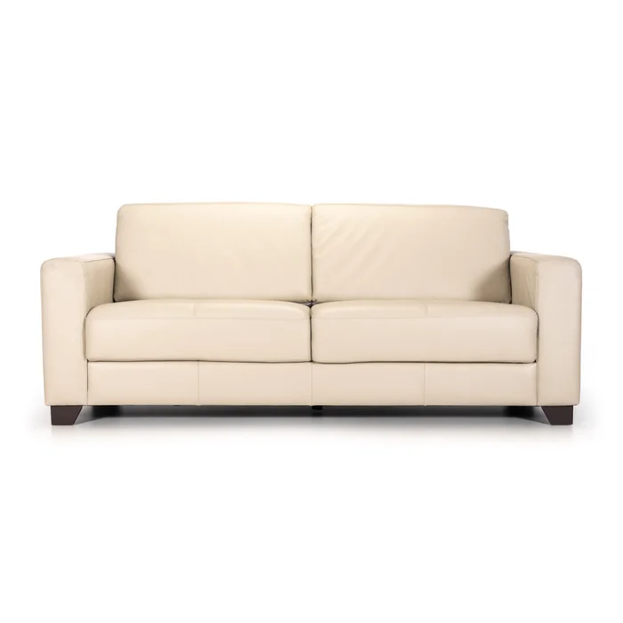 Sofá Napoli - Cuero Básico - 3 cuerpos - Arena en Beige - Sillones y sofás, Uruguay | Nyr, vista 2