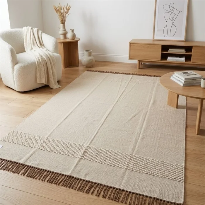 ALFOMBRA C/FLECOS 200X285CM NATURAL en Beige - Alfombras, Uruguay | Decohogar, vista 2