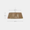 Pantalla para lámpara de techo Aldet de cuerda jaspeada beige Ø46 cm en Beige - Muebles para el exterior, Uruguay | Kavehome, vista 5 de 5