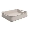 CESTO PLASTICO RECTANGULAR LIGHT GRAY COZA. 38x32x8CM en Gris - Canastos, Uruguay | Decohogar, vista 1 de 2