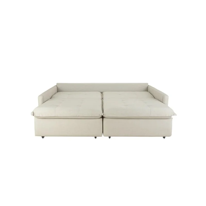 Sillón Sofá Cama Oliver 3 Cuerpos - Beige en Beige - Sillones y sofás, Uruguay | Ecowood, vista 3