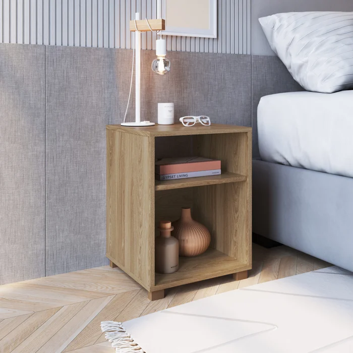 Mesa de Luz Paris – Marrón en Madera natural - Mesas de luz, Uruguay | RM Muebles y Deco, vista 5