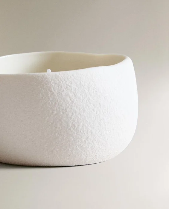 VELA DECORATIVA TEXTURA en Blanco - Velas y Portavelas, Uruguay | Zara Home, vista 5