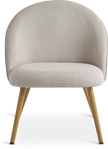 Sillón THORUP 1 cuerpo tela beige/color roble en Beige - Butacas, banquetas y puffs, Uruguay | JYSK