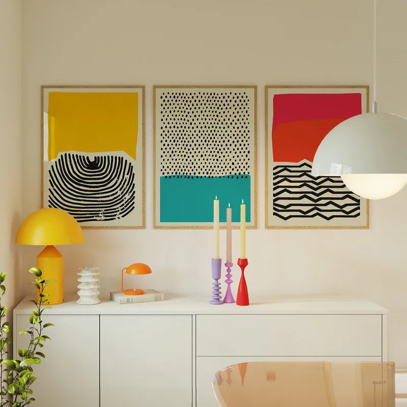 Bauhaus - Colorful N.02 en Multicolor - Láminas, Uruguay | La Cuadrería