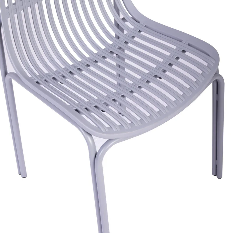 Silla De Comedor Polipropileno Gris Lisa en Gris - Sillas, Uruguay | Divino, vista 5