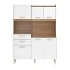 Kit De Cocina Completa 5 Puertas 3 Cajones Y Patas 100% Mdp Blanco en Blanco - Cómodas, Uruguay | Soy Hogar, vista 3 de 6