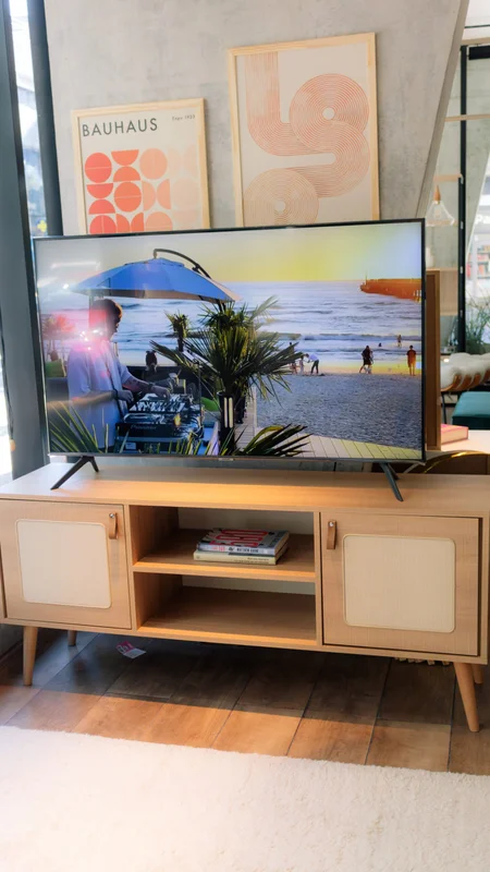 Rack TV Praga con Tela 160 cm - Peroba en Madera natural - Muebles para TV, Uruguay | Berna Home, vista 4